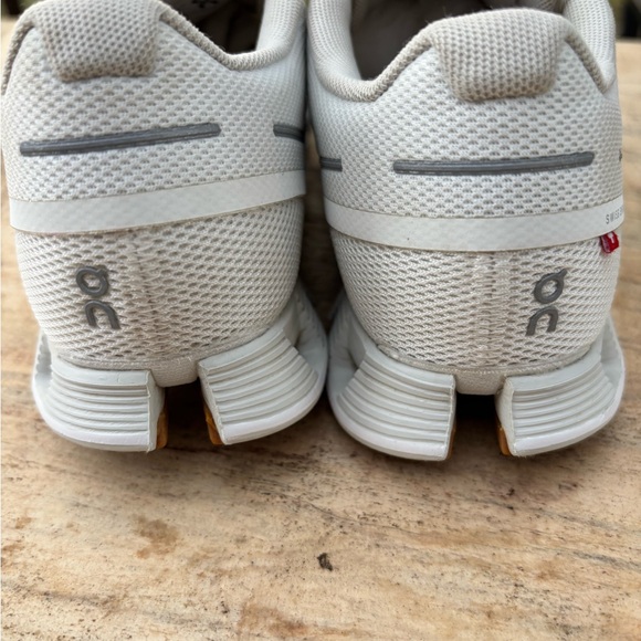 On Running Cream Athletic Sneakers - Picture 7 of 9